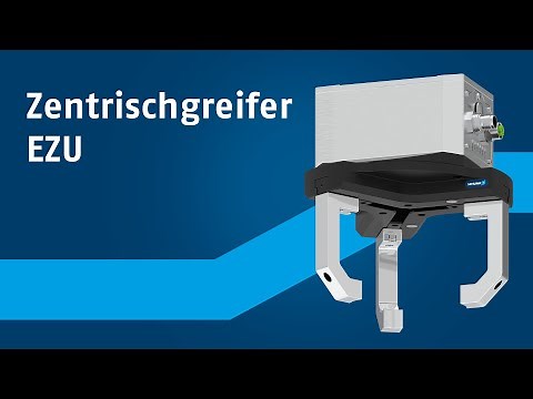 EZU electric centric gripper: Programmable jaw stroke, sealed design, and StrongGrip force boost