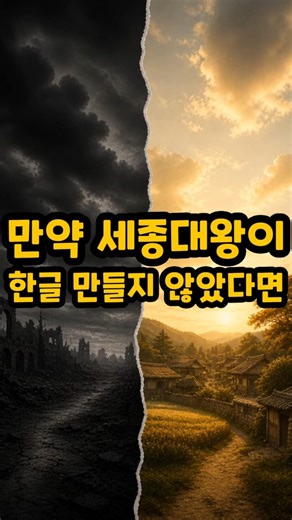 만약 세종대왕이 한글을 만들지 않았다면 #만약 #세종대왕 #역사 #가상현실 #만약그때