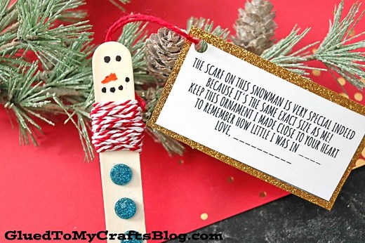 Snowman Scarf Keepsake Ornament
