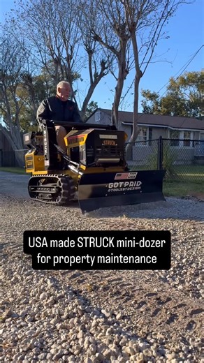 Travis Collins on Instagram: "A MINI-bulldozer for property maintenance & projects from @struckequipment #property #homestead #bulldozer"
