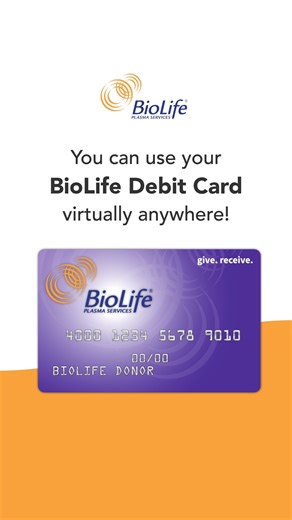 💳 Your #BioLife Mastercard #debitcard goes wherever you do! Use it anywhere Mastercard is accepted — and get cash fast at MoneyPass or Allpoint ATMs. 🏧 With access to nearly 11 million locations, you can shop, spend, and save with ease. 🙌 No credit check required — funds are added after every donation. 💸 Learn more 👉 https://bit.ly/4b8VN6v #BioLifePlasma #BioLifeCard #Mastercard #PlasmaDonation #Donors #earnmoney #ExtraIncome | BioLife Plasma Services