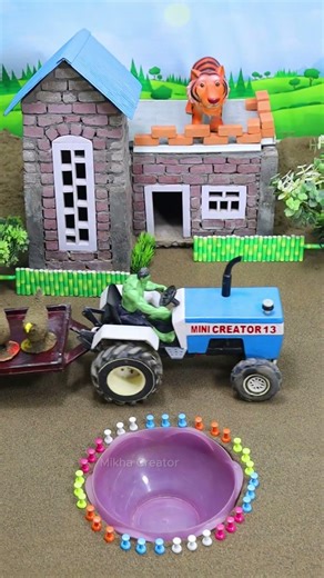 diy tractor video mini water pump science project #mikhacreator #tractor #youtubeshorts mc31