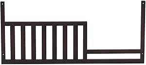 Toddler Bed Safety Guard Rail for Baby Cache Convertible Cribs - Solid Wood Rail for Convertible Crib to Toddler Bed Conversion - Safety Bed Rail for Children (Espresso)