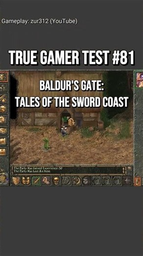 True Gamer Test #81 Baldur's Gate: Tales of the Sword Coast