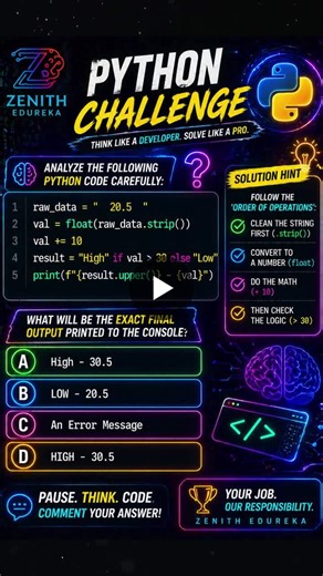 Python Challenge: String Sanitization and Data Integrity | Zenith Edureka posted on the topic | LinkedIn