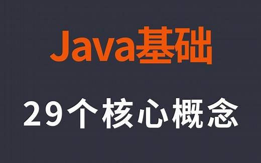Java的29个核心基础概念，这些都弄明白你才算入门了
