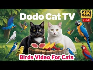 🔴 Cat TV for Cats to Watch 🐱 Birds Video For Cats 😺4K Ultra HD Birds Chirping & Feline Entertainment