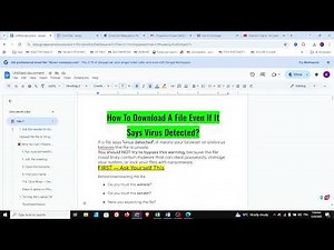 How To Download A File Even If It Says Virus Detected - Full Guide