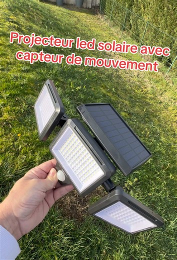 Projecteur LED Solaire avec Détecteur de Mouvement