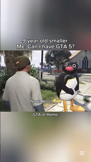 PINGU AURA Farms in GTA by Roasting Franklin! 😭🙏 #lamarroastsfranklin
