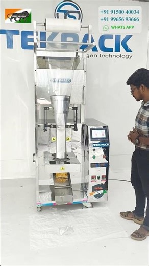 🍿 Export Model Snacks Packing Machine | TEKPACK India 🌍 #SnacksPackingMachine