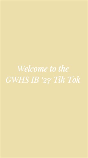 Short intro for future projects! Stay tuned for our videos, please follow! #ib #gwhs #cas