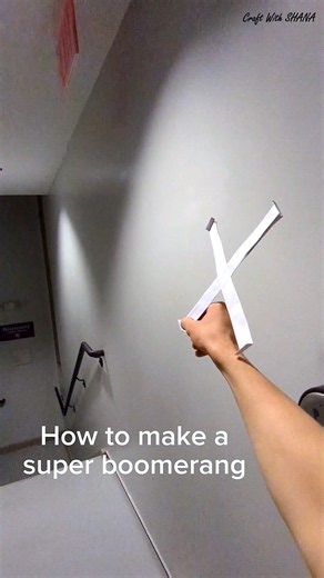 I Built a 4-Blade Paper Boomerang That ACTUALLY Comes Back! 🔄 #shorts
