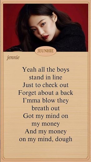 BLACKPINK WHISTLE LYRICS || whistle Jennie English rap part #blackpink #jennie #whistle #lyrics