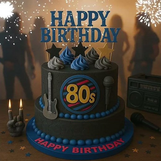 Happy Birthday 80s Disco Dude – Funky Retro Video Message Ideal for WhatsApp