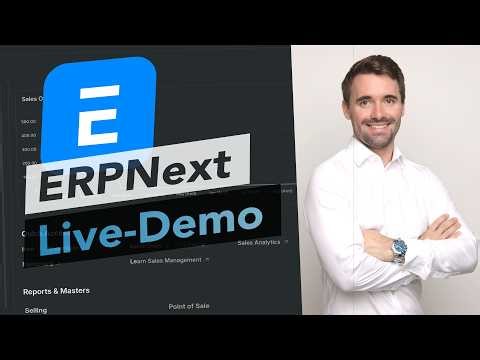 The software behind my company: ERPNext 15 in practical use (demo) - Open-source ERP system!