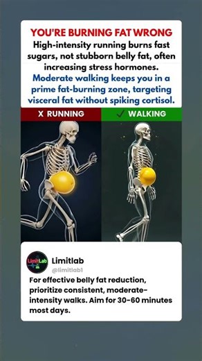 Running VS Walking | What Actually Happens Inside Your Body #health #facts #science