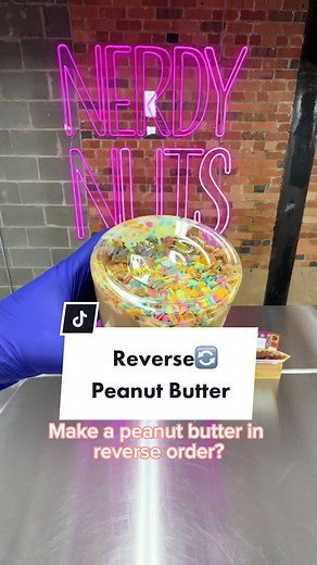 Throw a lil’ UNO reverse 🔄 #nerdynuts #peanutbutter #fyp #reverse #dessert