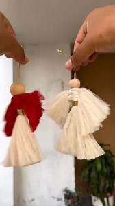 Angelitos de macramé 🧵🪽🎄#macrame #reels #hechoamano #macramelove #macramé #macramê | Carey macrame