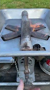 US Army M2A Field Kitchen Burner in Operation