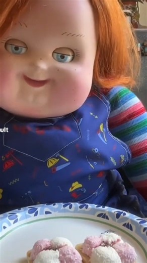 Chucky's Hungry 😋 #chucky #food #thechuckyvault #funny #shorts