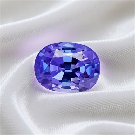 Look closely at where the colors meet.Pure magic! comment and share. 💎 Gem Details: natural purplish-blue bi-color gem on white velvet. One stone. Two shades. Zero tricks. Just earth's artistry. | La' Alexandrite