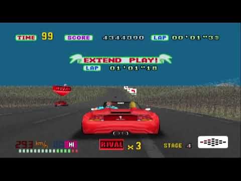 OutRun (SEGA AGES 2500 - PlayStation 2): Arrange Mode - Full Playthrough