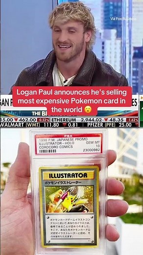Logan Paul is selling the most expensive Pokémon card in the world!