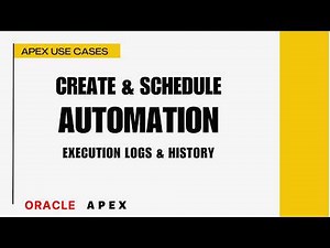 Oracle APEX Automation | Create & Schedule Jobs (Hourly/Daily) + Salary Update Example