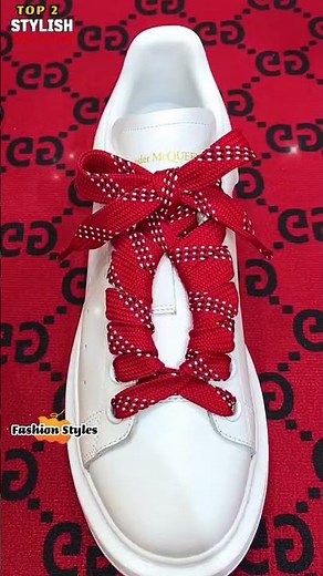 Top 2 Stylish Ways to Tie Your Shoelaces! 👟✨ #shoelaces #fashionhacks #sneakerhead