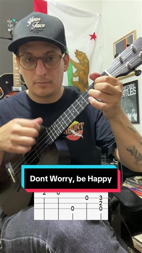 Don't Worry Be Happy ukulele cover & tutorial