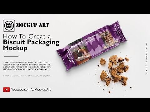 How to make a Biscuit Packaging Mockup | Photoshop Mockup Tutorial