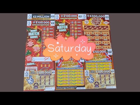 Saturday Session. Scratch Cards from UK National Lottery.