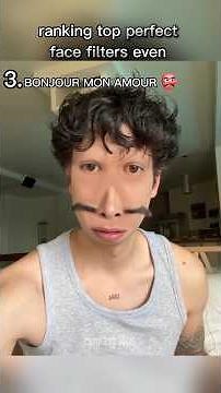 ranking top perfect face filters even 🤣 #ranking #filters #funny #top5