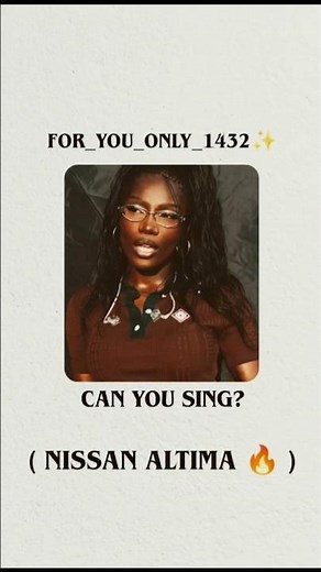 NISSAN ALTIMA Song Lyrics Doechii CAN YOU SING? FOR_YOU_ONLY_1432✨ #nissanaltima #doechii