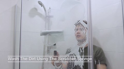 DSV Standard Professional Window Squeegee | 2-in-1 Window Cleaner Sponge and Soft Rubber Strip With Telescopic Extension Pole 20" - 30"(50cm-76cm) | Adjustable To Clean From Multiple Angles