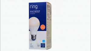 Ring A19 Smart LED Bulb — Energy-efficient with 800 lumens of white light, works with Amazon Sidewalk, White
