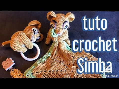tuto au crochet doudou et anneau de dentition simba
