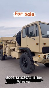 6.4K views · 90 reactions | 2002 Stewart & Stevenson M1089A1 5 Ton 6x6 Wrecker For Sale Now | Midwest Military Equipment | Facebook