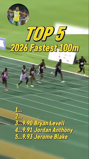 Top 5 Fastest 100m Sprinters in 2026 REVEALED!