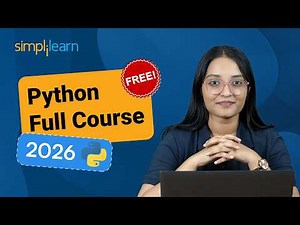 Python Full Course 2026 [FREE] | Python Tutorial For Beginners | Python Programming | Simplilearn