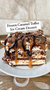 I present to you my favorite frozen dessert recipe: this Frozen Caramel Toffee Ice Cream Sandwich Dessert. It’s the perfect sort of recipe for a summer party. It makes a TON… a good 24 to 36 servings to be exact, depending on how big you make your slices and it’s perhaps the easiest, most-decadent dessert you’ll ever make. ❤️ https://www.recipegirl.com/frozen-caramel-toffee-ice-cream-sandwich-dessert/ Google “RecipeGirl frozen toffee ice cream dessert” for the recipe #frozendessert #frozendesser