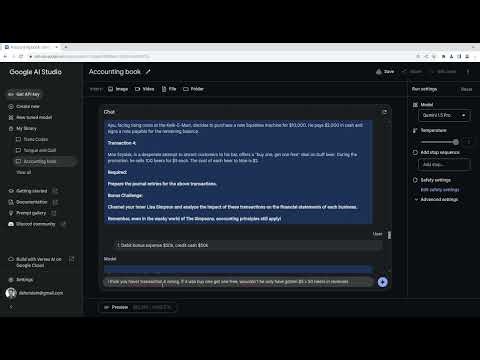[71] Mastering Accounting with AI: Gemini 1.5's Accounting Tests & A Surprise Twist
