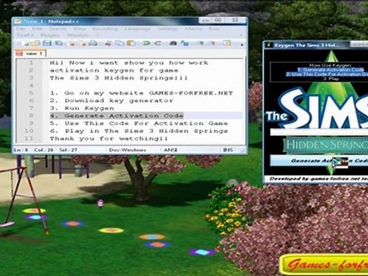 The Sims 3 Hidden Springs Serial Keys