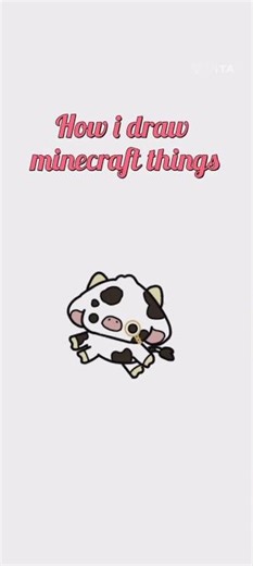 how i draw minecraft things #shorts #art #minecraftart #cute