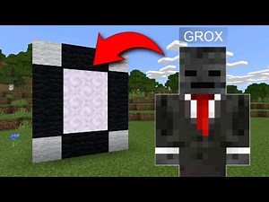 How To Make A Portal To The Grox Dimension in Minecraft!!!
