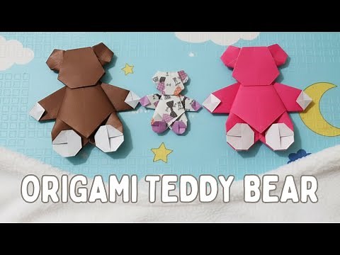 How To Make Teddy Bear Origami - DIY Easy Origami - Step By Step Tutorial