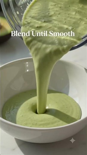 Chilled Cucumber Avocado Soup with Fresh Dill