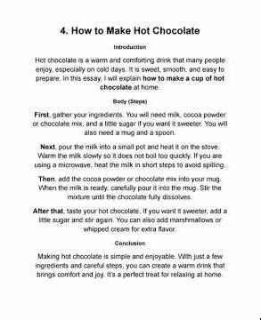 Essay 4 Writing Framework Sentence 3