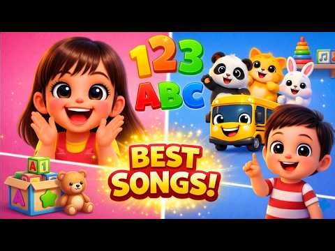 A to Z Zoo + Clap Clap + Wheels on the Bus 🐘 30 MIN Kids Songs Compilation | AaryaToons